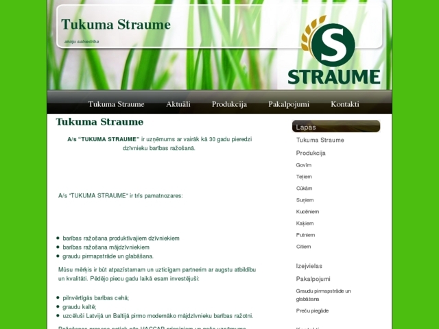 Tukuma Straume, AS